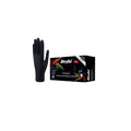 Beybi Powder-Free Black Nitrile Examination Gloves Small 100 Count