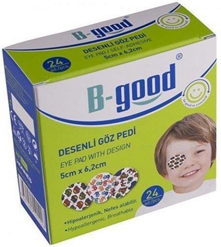 Bgood Patterned Eye Pads for Children Gentle Protection 24 Count