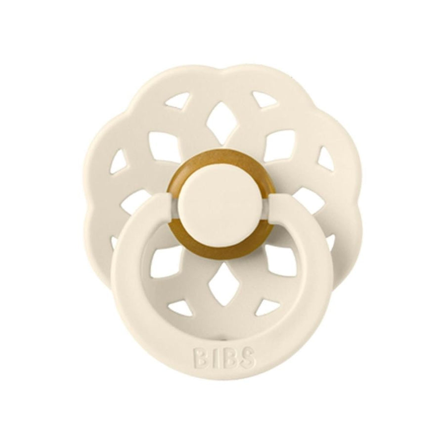Bibs Boheme Rubber Pacifier Ivory Size 1 0-6 Months