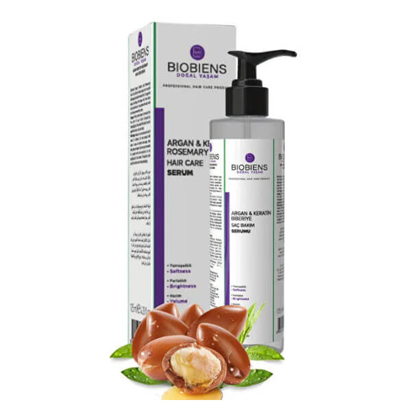 Biobiens Argan & Keratin Hair Serum for Smooth Shine 125 ml