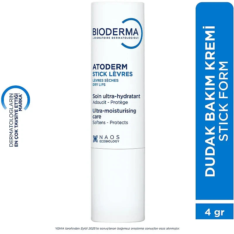 Bioderma Atoderm Levres Moisturizing Lip Balm for Dry Lips 4g