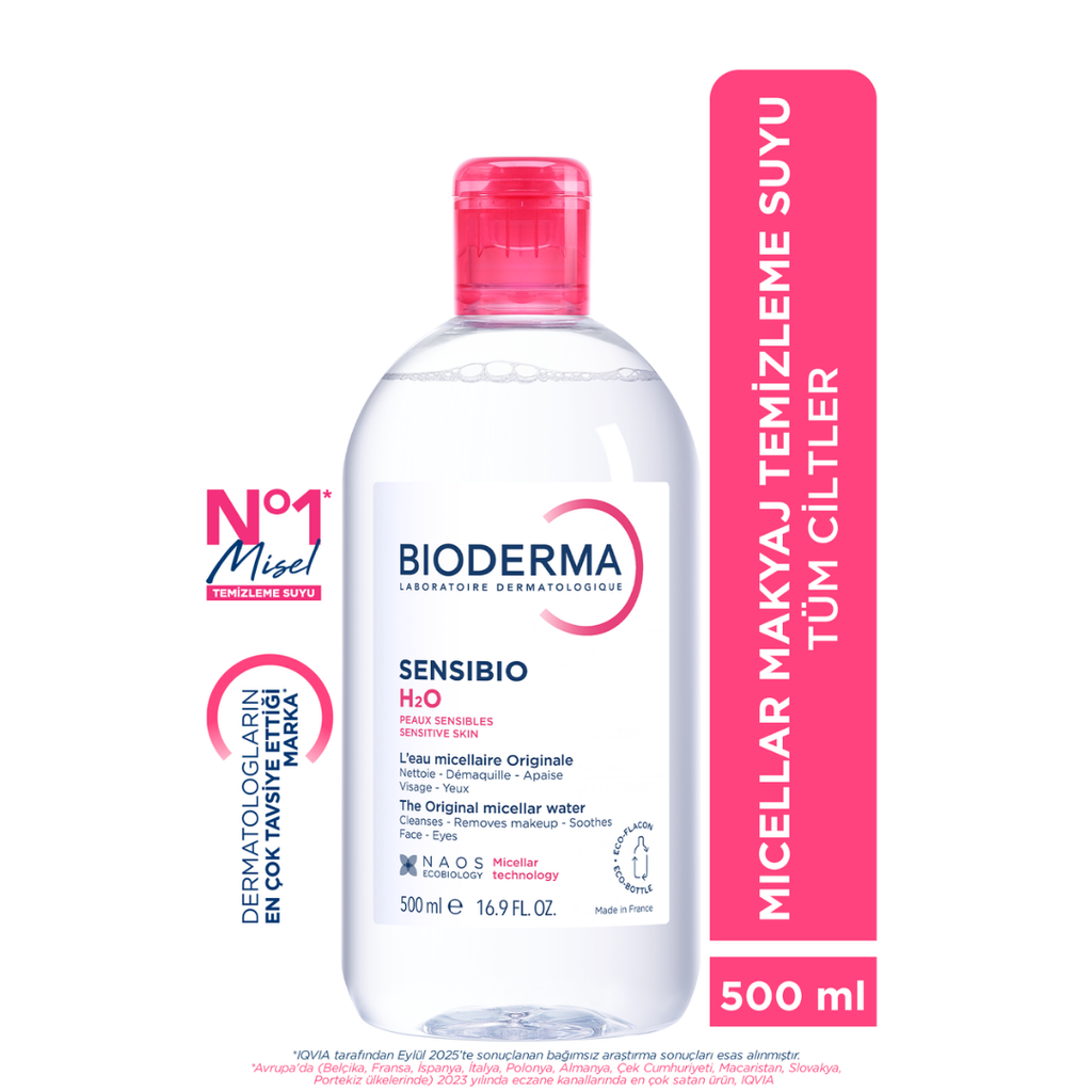 Bioderma Atoderm Cream & Sensibio Micellar Water Set 2x500ml