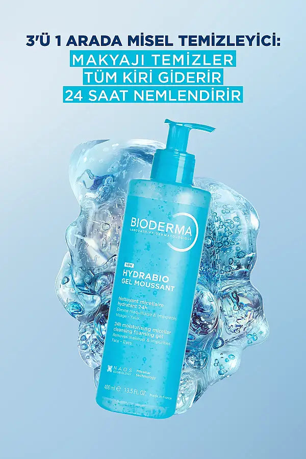 Bioderma Hydrabio Foaming Gel Hydrating Cleanser 400 ml