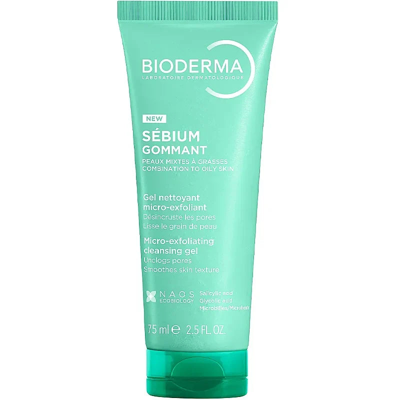 Bioderma Sebium Gommant Micro-Exfoliating Gel Cleanser 75ml
