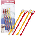 Bioline Double-Sided Dog Toothbrush Set for Plaque Control 4 Pack