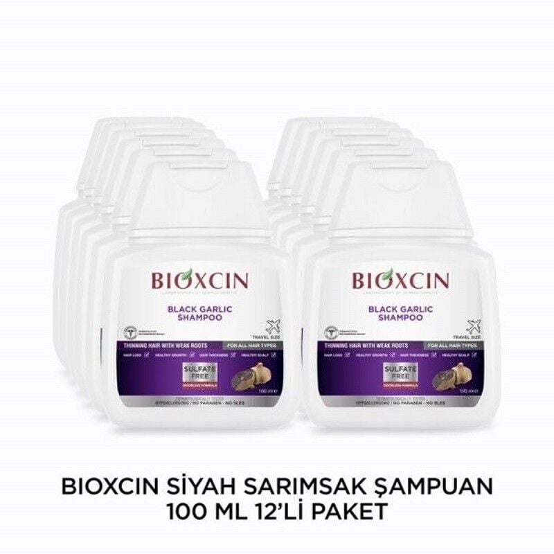 Bioxcin Black Garlic Shampoo Revitalizing Care 100 ml 12-Pack