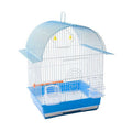 Birdlife Double Door Bird Cage Blue Spacious Habitat 34.5x28x46 cm