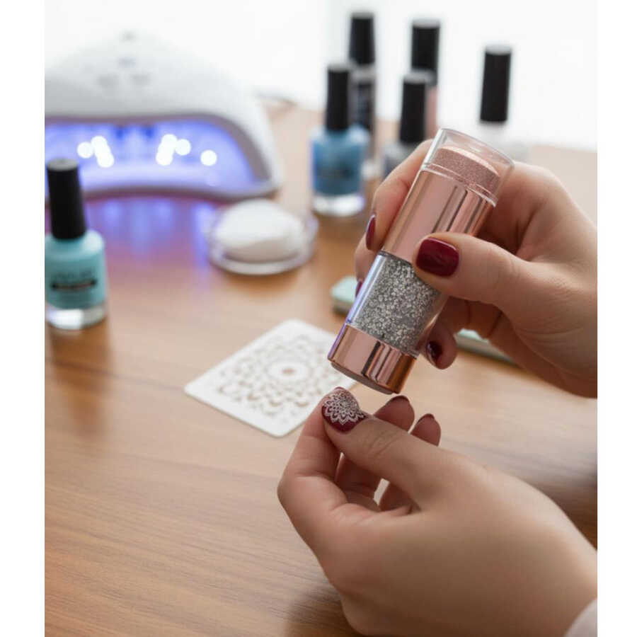 Borthe Stamper 2-Piece Set for Professional Nail Art