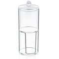 Box Up Clear Double Tier Cotton Pad and Swab Holder 19cm