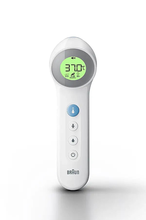 Braun BNT400 No Touch + Touch Forehead Thermometer with Age Precision