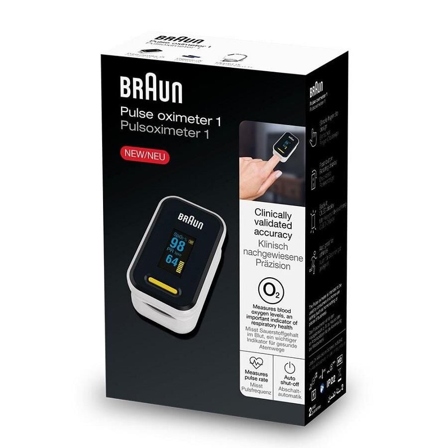 Braun Finger Pulse Oximeter for Oxygen Saturation Monitoring