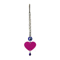 Birdlife Heart-Shaped Acrylic Pendulum Bird Toy