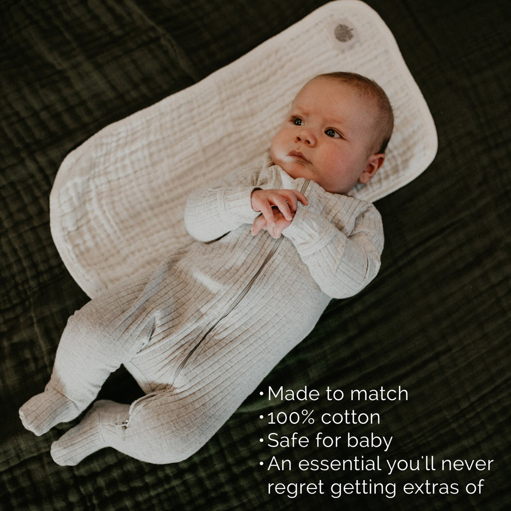 Pebble Set - Muslin Burp Cloths (4 Pack)