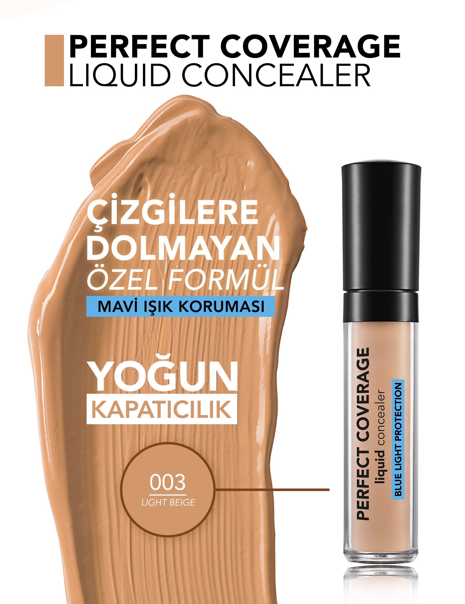 Flormar Perfect Coverage Blue Light Protection Liquid Concealer
