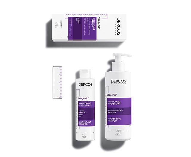 Vichy Dercos Neogenic Redensifying Shampoo for Fuller Hair, 13.53 fl oz - Volumizing & Densifying for Men & Women