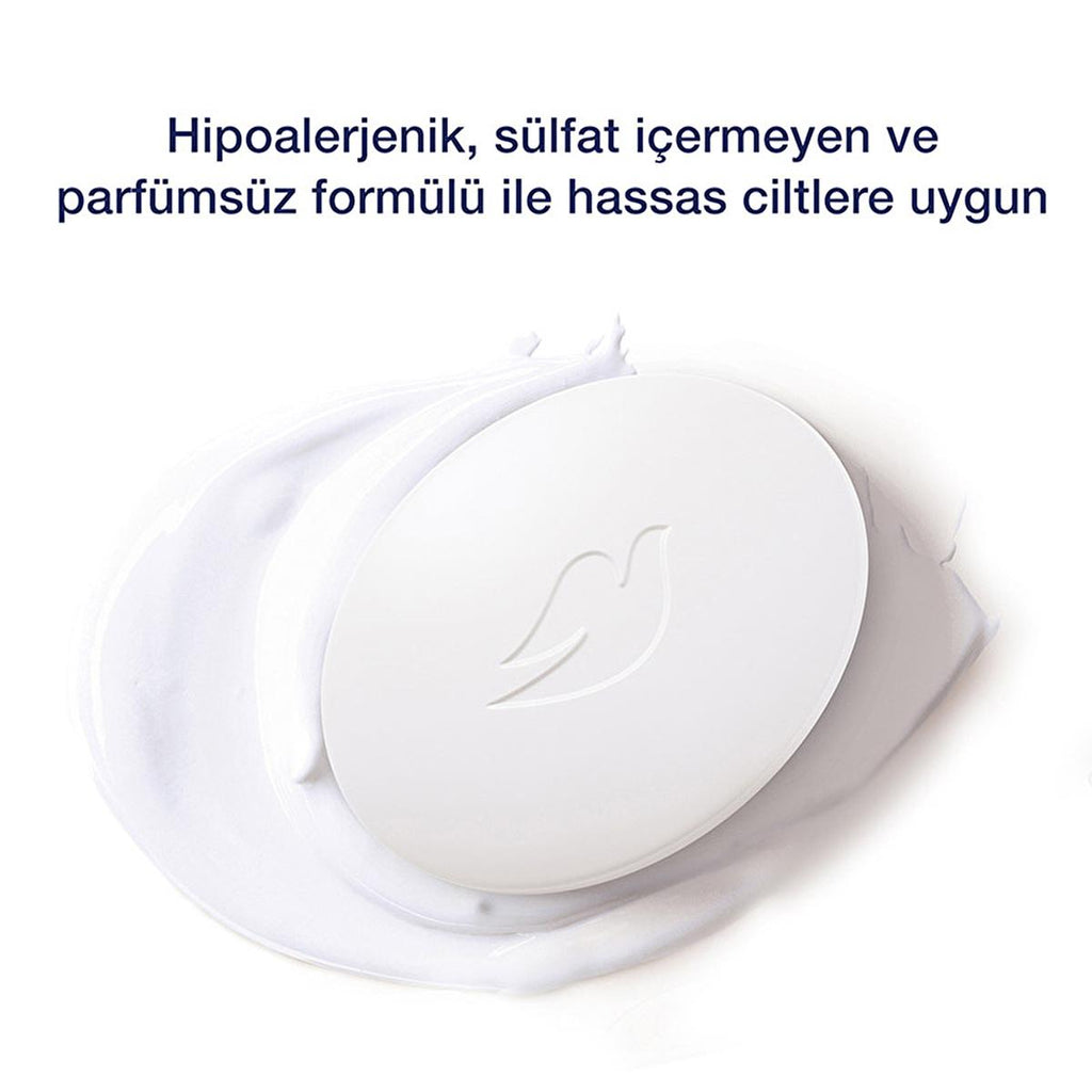 Dove Sensitive Skin Beauty Bar - Micellar Cleansing Soap with Moisturizing Cream, Hypoallergenic & Fragrance-Free