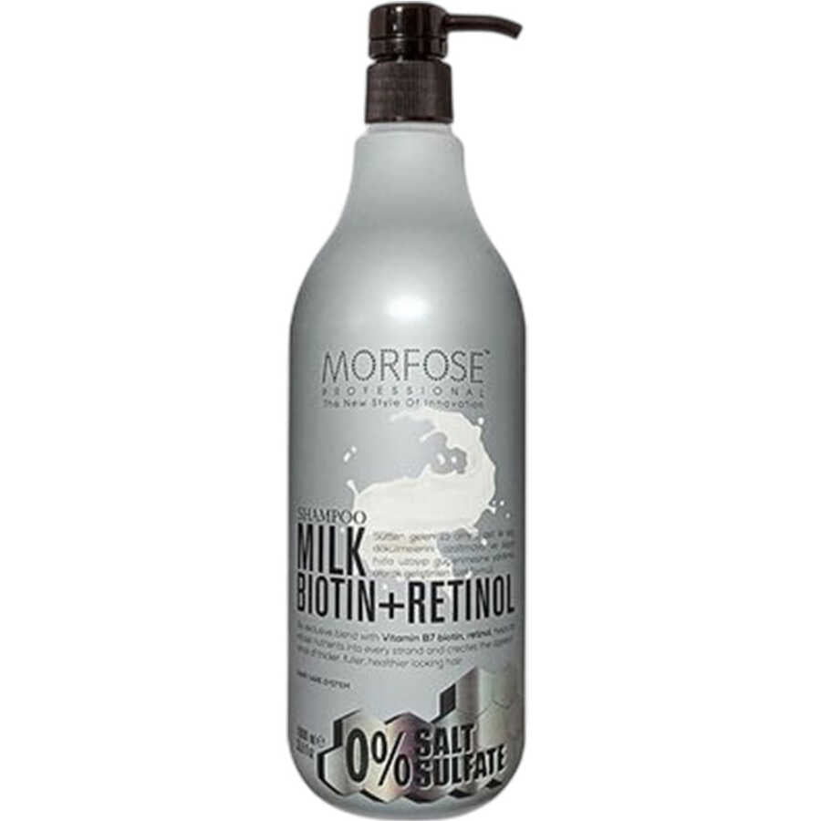 Morfose Milk Therapy Biotin & Retinol Strengthening Shampoo 1000 ml