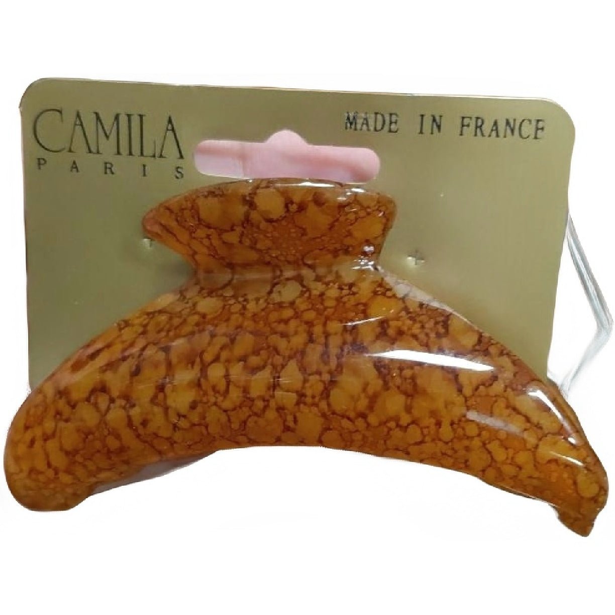 Camila Paris Amber Marble Claw Clip, Handmade in France