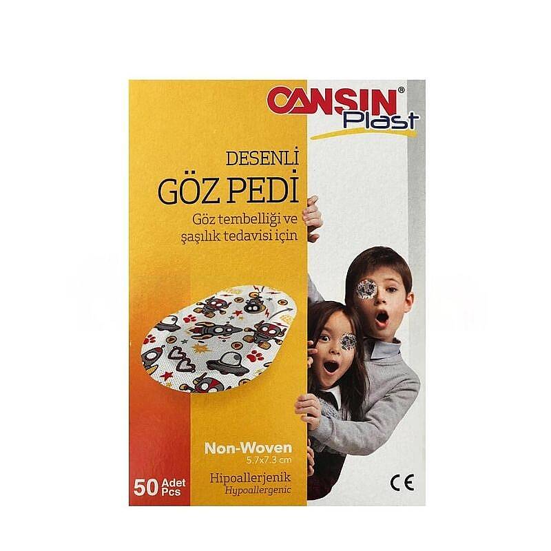 Cansin Patterned Eye Pads for Vision Support 50 Count