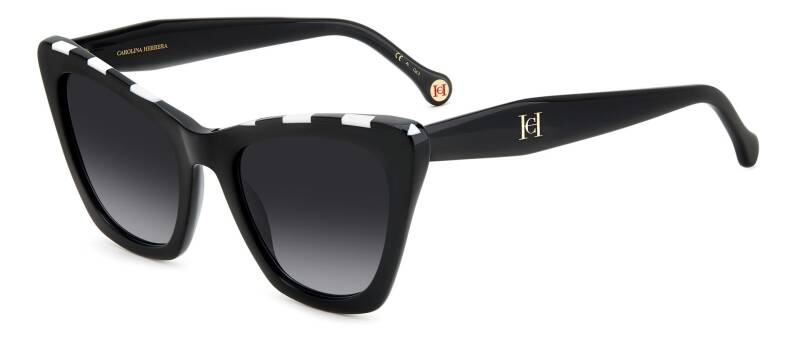 Carolina Herrera HER 0129/S Women's Square Sunglasses - Black