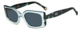 Carolina Herrera HER 0182/S Black Square Women's Sunglasses 53mm