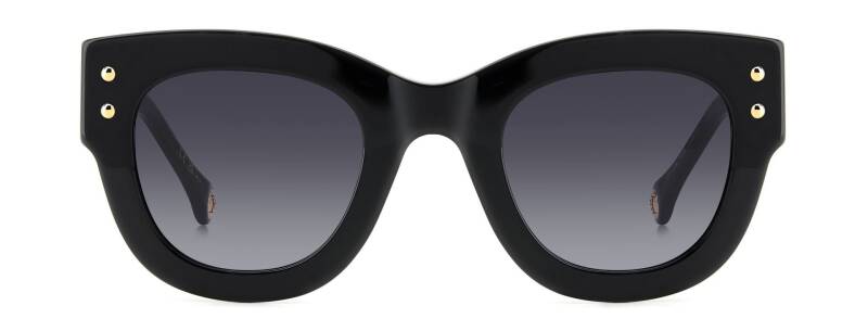 Carolina Herrera HER 0222/S Women's Sunglasses Black Gold 47mm