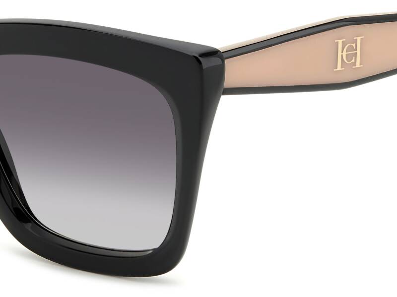 Carolina Herrera HER 0226/S Women's Square Sunglasses - Black
