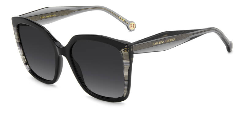 Carolina Herrera Grey Women's Sunglasses Square Frame 57mm