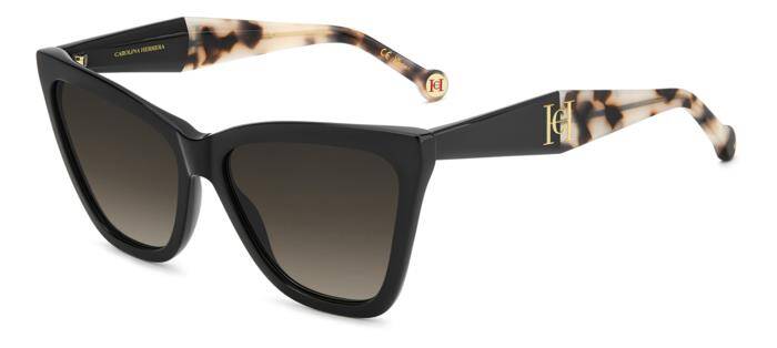 Carolina Herrera Her 0374/S Black Square Women Sunglasses 59mm