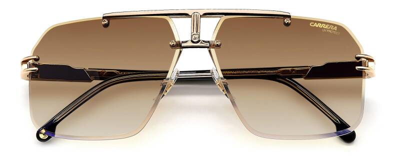 Carrera 1054/S Black Brown Green Rectangular Men's Sunglasses