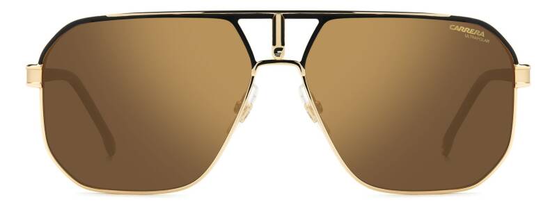 Carrera 1062/S Gold Aviator Sunglasses with Polarized Lenses