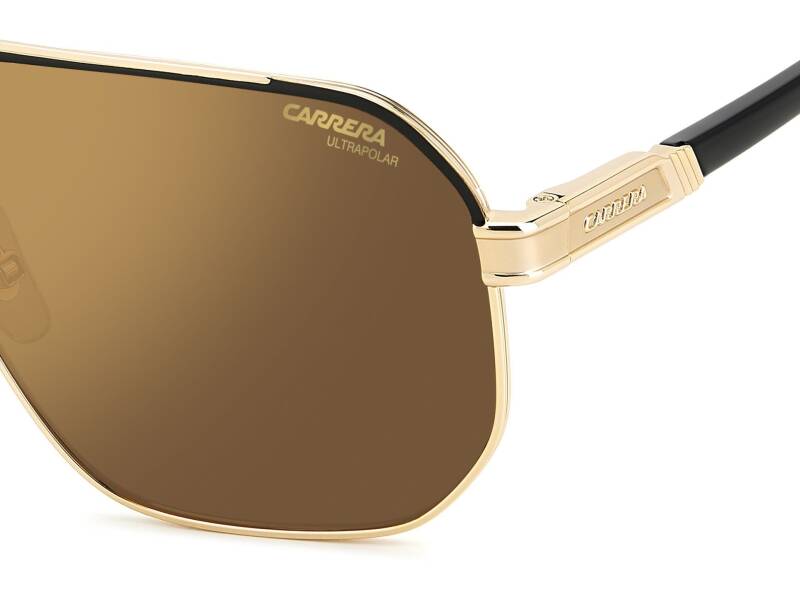 Carrera 1062/S Gold Aviator Sunglasses with Polarized Lenses