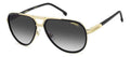 Carrera 1076/S Gold and Black Aviator Men's Sunglasses 61mm