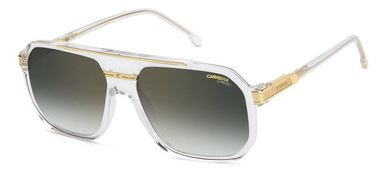 Carrera 1077/S Rectangular Green Lens Men's Sunglasses 60mm