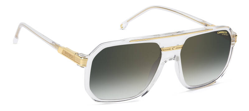Carrera 1077/S Rectangular Green Lens Men's Sunglasses 60mm