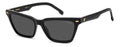 Carrera 3083/S Women's Square Sunglasses Black 55mm