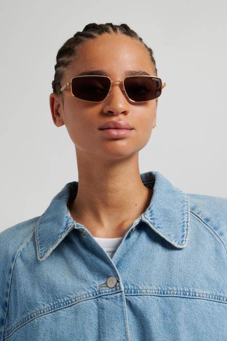 Carrera 3087/S Women's Designer Sunglasses Gold & Black 56mm