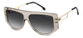 Carrera 3099/S Women's Square Sunglasses Gold and Brown 59mm