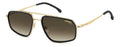 Carrera 338/S Rectangular Men's Sunglasses Matte Black 58mm