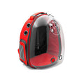 Cattie Red Transparent Astronaut Cat Carrier Backpack 40cm