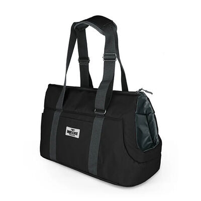 Cattie Black Bungalow Pet Carrier for Cats and Small Dogs 50cm
