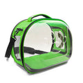 Cattie Green Transparent Panoramic Pet Carrier Bag 30x40x35 cm