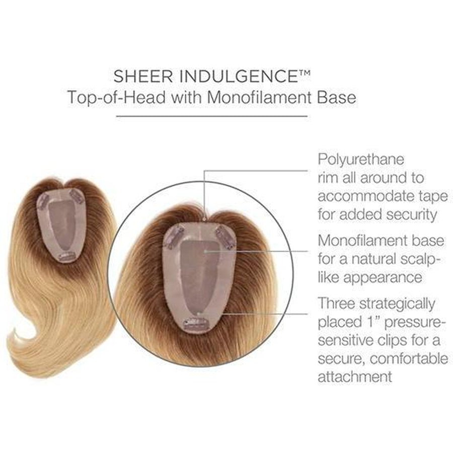 Raquel Welch Charmed Life 12" Top Piece Topper 100% Human Hair