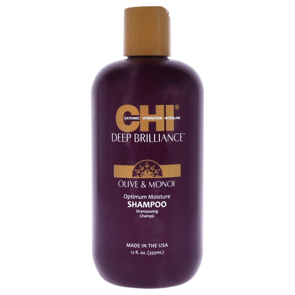 CHI Deep Brilliance Optimum Moisture Shampoo, 12 oz - New in Box
