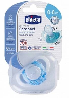 Chicco Silicone Orthodontic Pacifier Blue 6 Months+ 1 Count