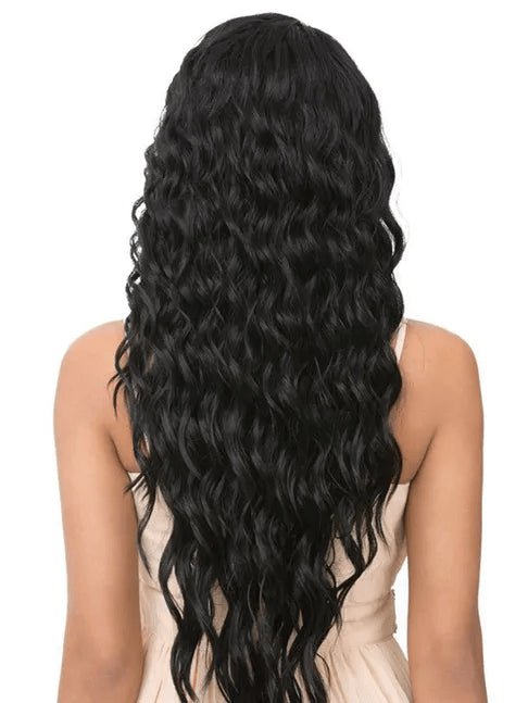 It's a Wig Ciao Bella 6" Deep Lace Part Heat Friendly Synthetic Wig, Black to Burgundy, Color TTPMIST99J