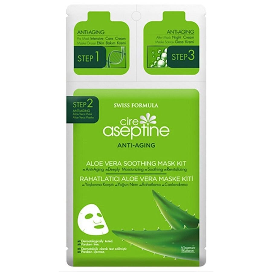 Cire Aseptine Aloe Vera Soothing Anti-Aging Face Mask 1 Sheet