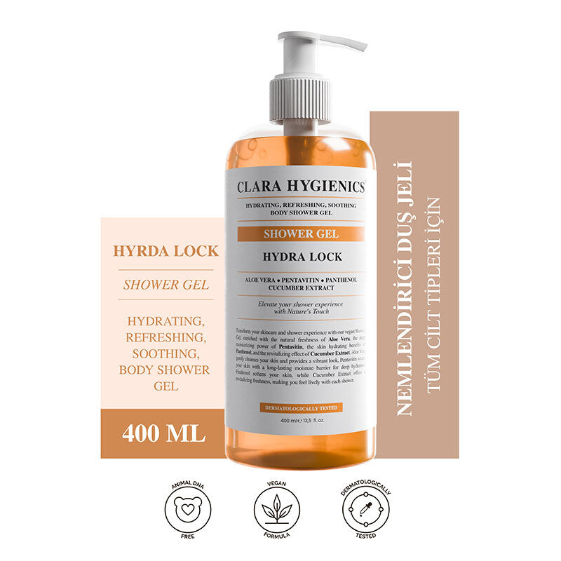 Clara Hygienics Hydra Lock Hydrating Face & Body Wash 400ml