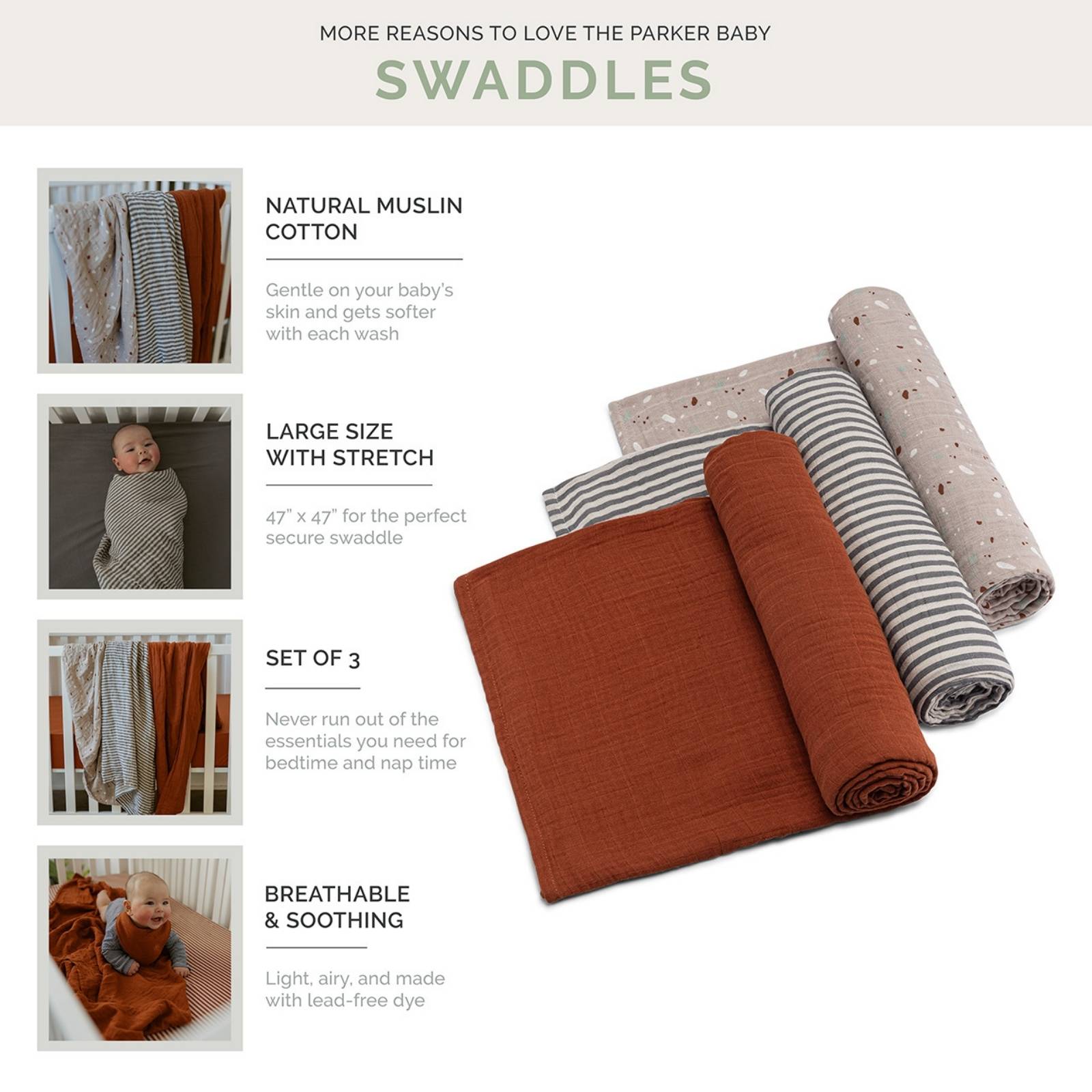 Sage Swaddle Set