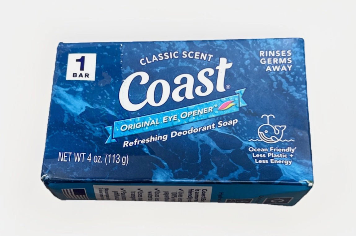 Coast Refreshing Deodorant Bar Soap, 4 oz Bars